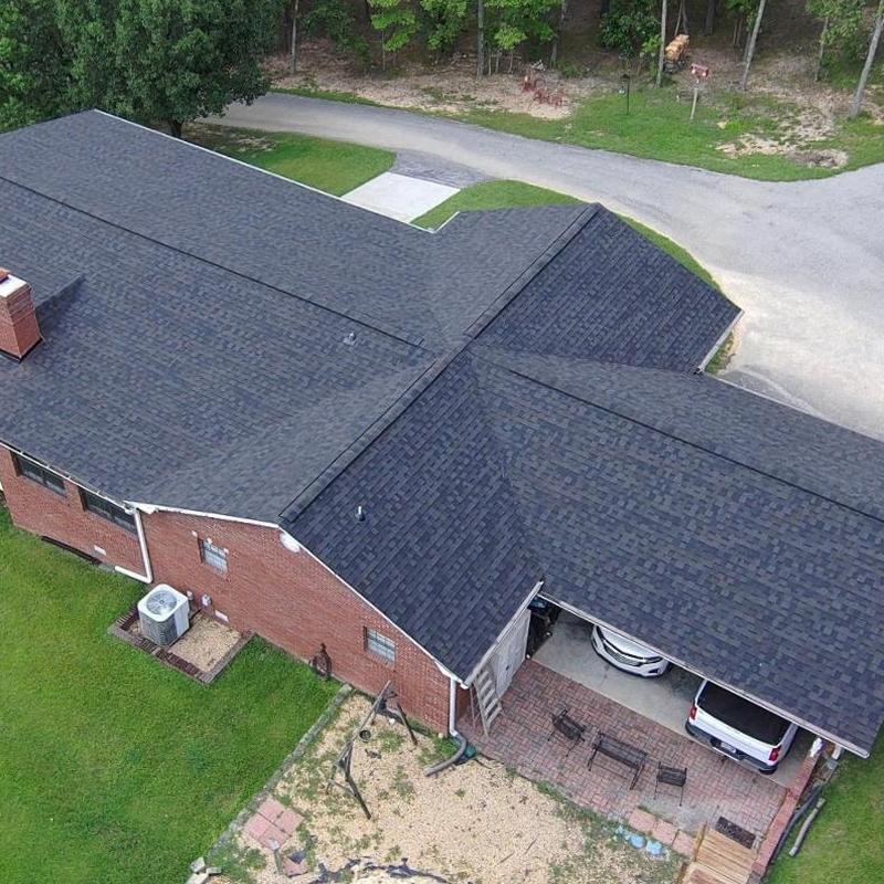 new roof on a home